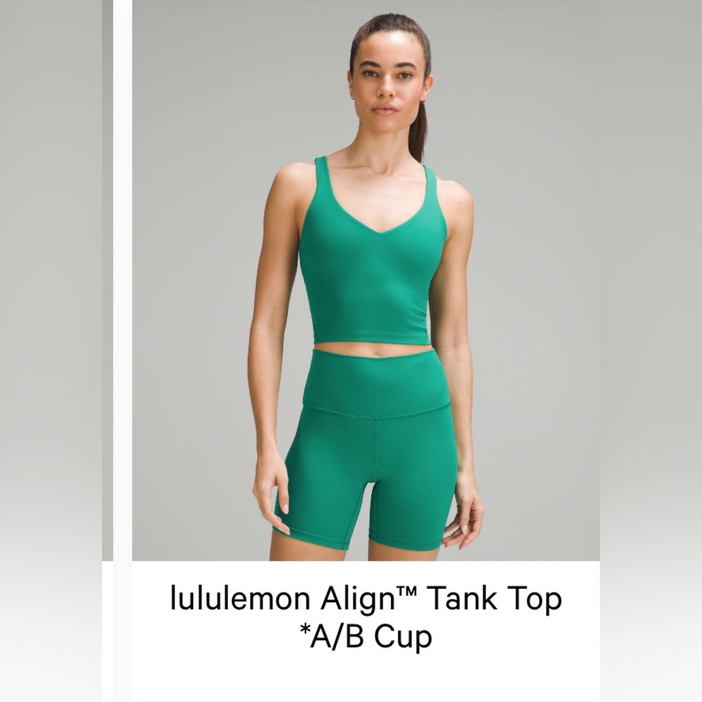 Lululemon Align Tank in Cascadia Green